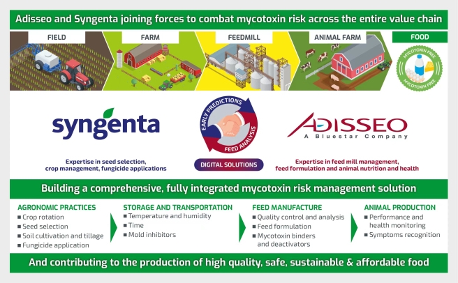 Adisseo, Syngenta work together to tackle global mycotoxin challenges